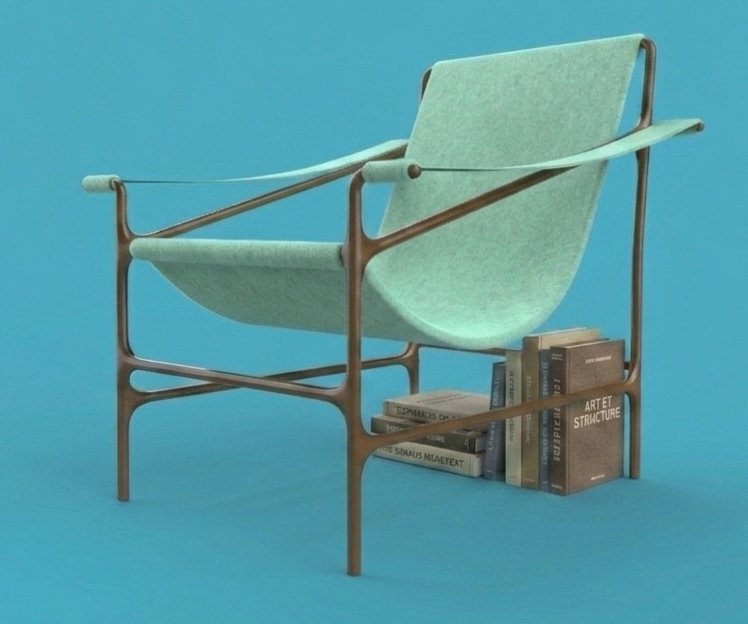 Rangement pour livres intégré sous l'assise
